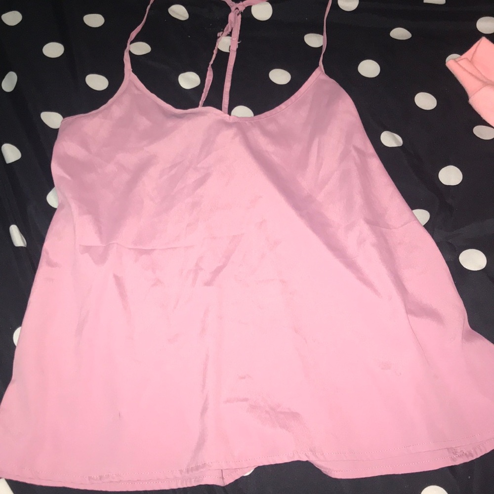 Hollister cross back chiffon tank